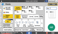 A kezelőpanel ismertetése