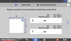 A kezelőpanel ismertetése