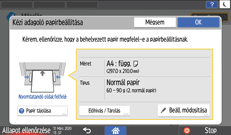 A kezelőpanel ismertetése