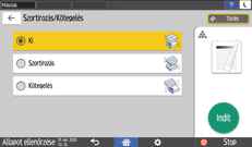 A kezelőpanel ismertetése