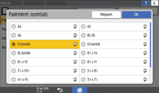 A kezelőpanel ismertetése
