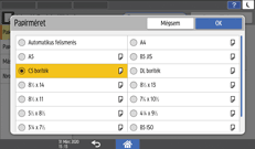 A kezelőpanel ismertetése
