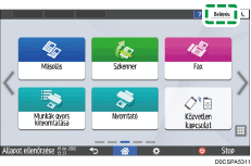 A kezelőpanel ismertetése