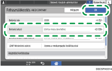 A kezelőpanel ismertetése