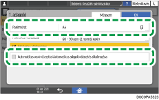 A kezelőpanel ismertetése