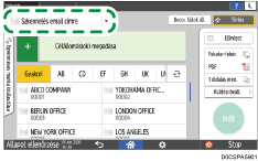 A kezelőpanel ismertetése