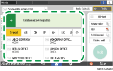 A kezelőpanel ismertetése