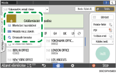 A kezelőpanel ismertetése