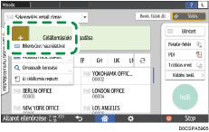 A kezelőpanel ismertetése