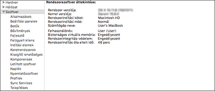 Operációs rendszer képernyőjének illusztrációja