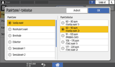 Illustrasjon av betjeningspanelet