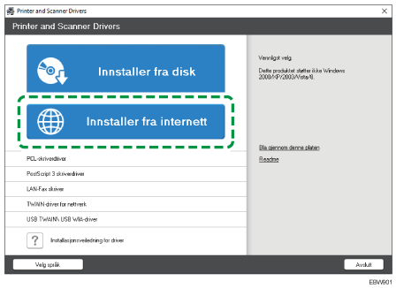 Illustrasjon av driverinstallasjon