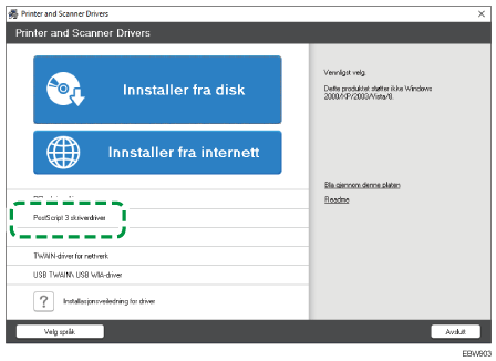 Illustrasjon av driverinstallasjon
