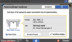 Afbeelding van bedieningspaneel