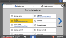Afbeelding van bedieningspaneel