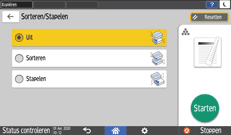 Afbeelding van bedieningspaneel