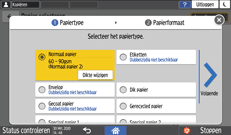 Afbeelding van bedieningspaneel