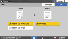 Afbeelding van bedieningspaneel