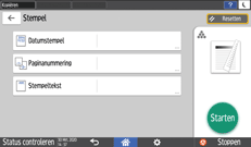 Afbeelding van bedieningspaneel