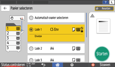 Afbeelding van bedieningspaneel