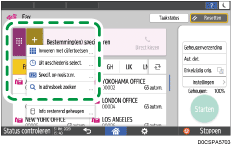 Afbeelding van bedieningspaneel