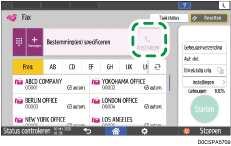 Afbeelding van bedieningspaneel