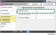 Afbeelding van bedieningspaneel
