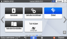 Afbeelding van bedieningspaneel