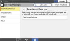 Afbeelding van bedieningspaneel