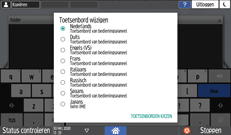 Afbeelding van bedieningspaneel