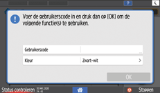 Afbeelding van bedieningspaneel