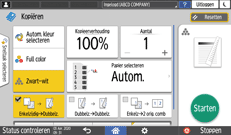 Afbeelding van bedieningspaneel