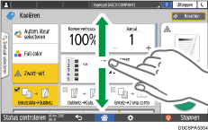 Afbeelding van bedieningspaneel