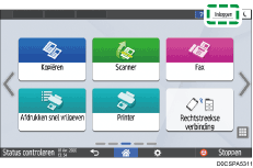 Afbeelding van bedieningspaneel