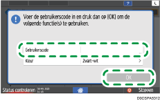 Afbeelding van bedieningspaneel