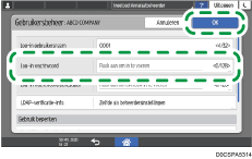 Afbeelding van bedieningspaneel