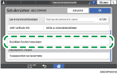 Afbeelding van bedieningspaneel