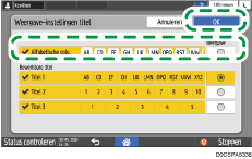 Afbeelding van bedieningspaneel