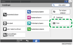 Afbeelding van bedieningspaneel