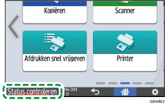 Afbeelding van bedieningspaneel