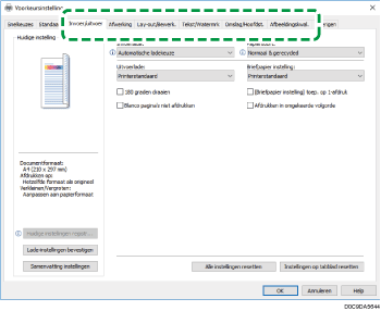 Illustratie stuurprogrammascherm