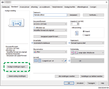 Illustratie stuurprogrammascherm