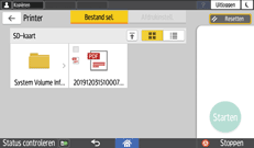 Afbeelding van bedieningspaneel