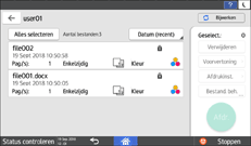 Afbeelding van bedieningspaneel