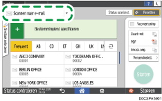 Afbeelding van bedieningspaneel