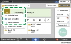Afbeelding van bedieningspaneel