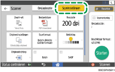 Afbeelding van bedieningspaneel