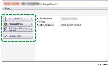 Afbeelding internetbrowserscherm