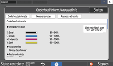 Afbeelding van bedieningspaneel