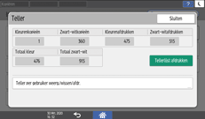 Afbeelding van bedieningspaneel